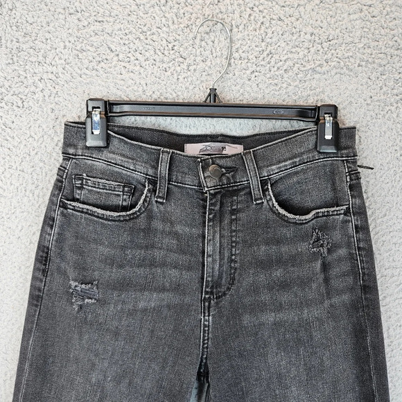 Joe's Womens High Rise Lilibet Straight Leg Jeans Sz 25x27 Distressed Stretch - Picture 3 of 14